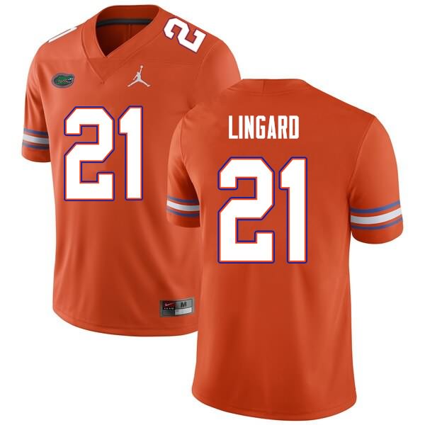 NCAA Florida Gators Lorenzo Lingard Men's #21 Nike Orange Stitched Authentic College Football Jersey QOJ8064QZ